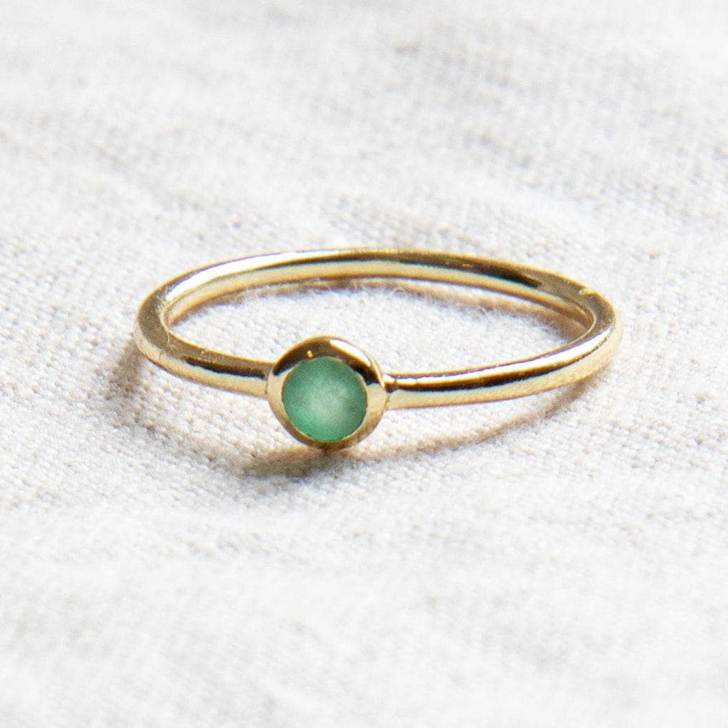 Emerald Silver or Gold  Ring