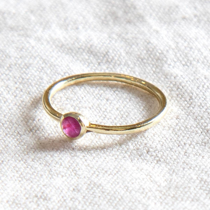 Ruby Silver or Gold Ring