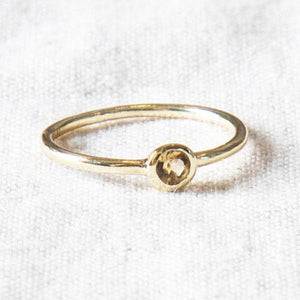 Citrine Silver or Gold Ring
