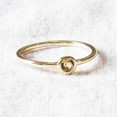 Citrine Silver or Gold Ring