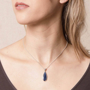 Blue Kyanite Teardrop Pendant