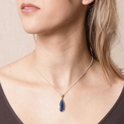 Blue Kyanite Teardrop Pendant