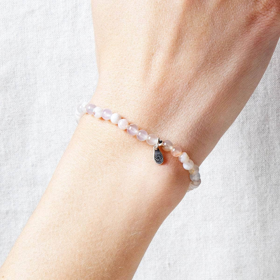 Sakura Cherry Blossom Agate Energy Bracelet