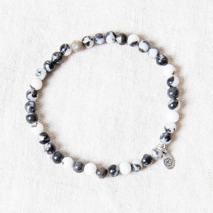 Black/White Zebra Jasper Energy Bracelet