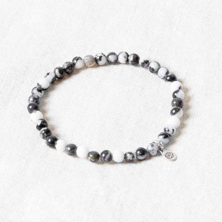 Black/White Zebra Jasper Energy Bracelet