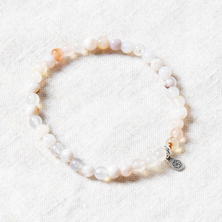 Sakura Cherry Blossom Agate Energy Bracelet