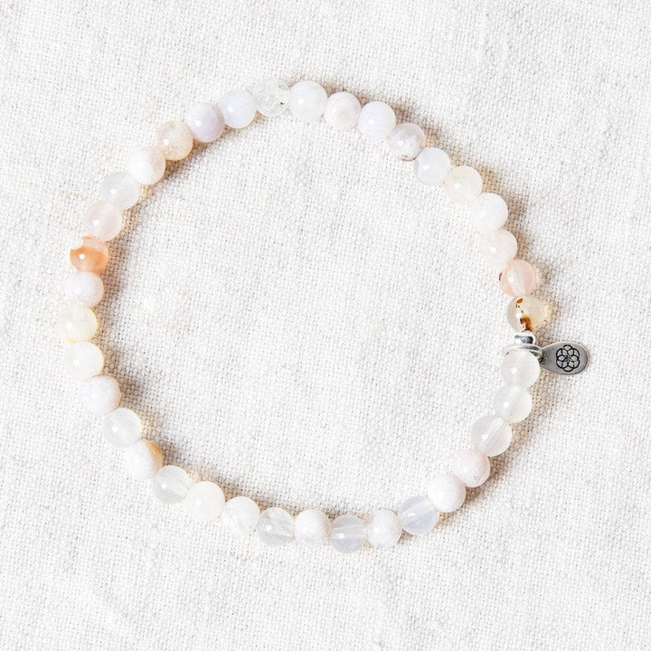 Sakura Cherry Blossom Agate Energy Bracelet