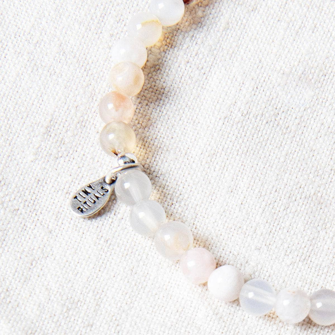 Sakura Cherry Blossom Agate Energy Bracelet