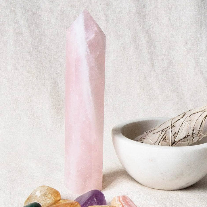 Rose Quartz Obelisk - 6 inch