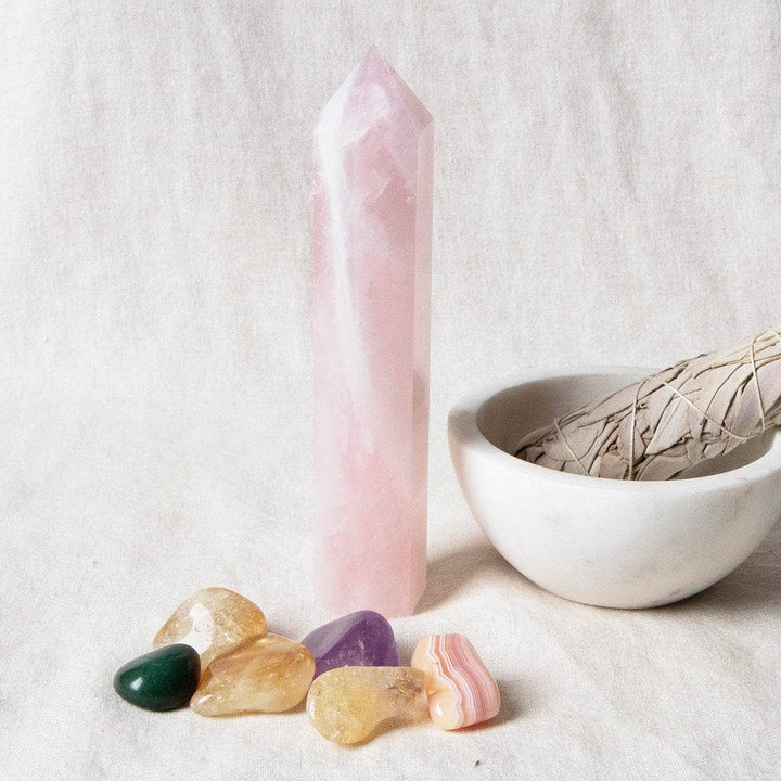 Rose Quartz Obelisk - 6 inch