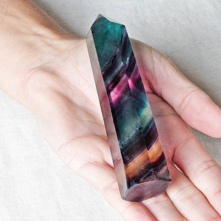 Rainbow Fluorite Tower - AAA Premium Quality