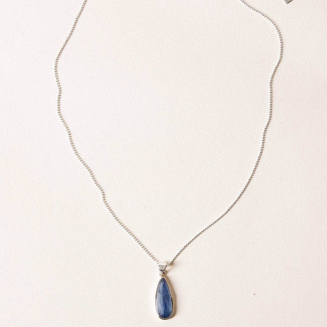 Blue Kyanite Teardrop Pendant