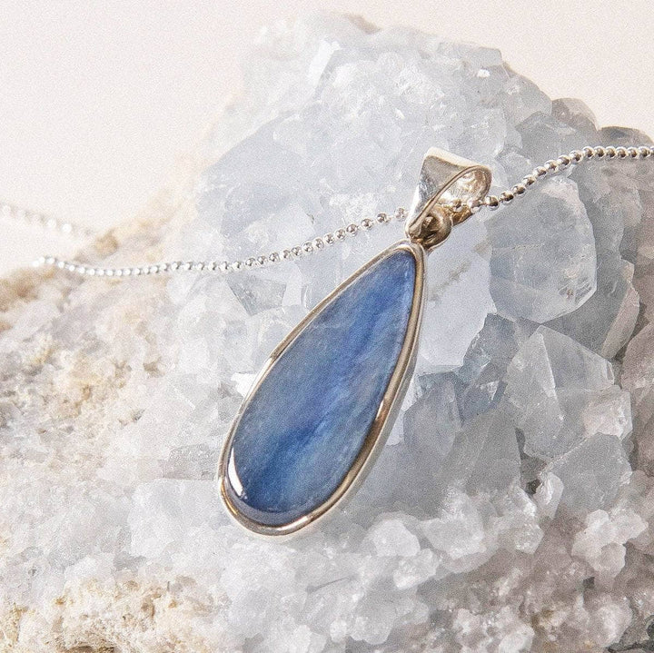 Blue Kyanite Teardrop Pendant