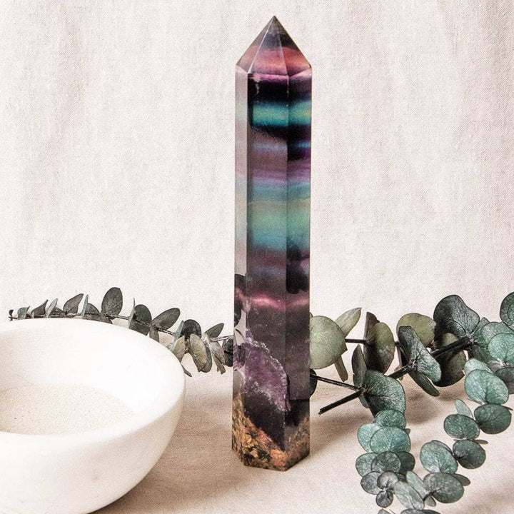 Rainbow Fluorite Tower - AAA Premium Quality