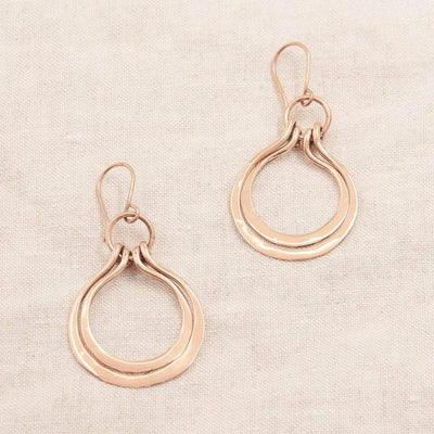 Copper Wire Wrap Earrings - Limited Edition