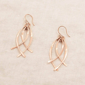 Copper Wire Wrap Earrings - Limited Edition