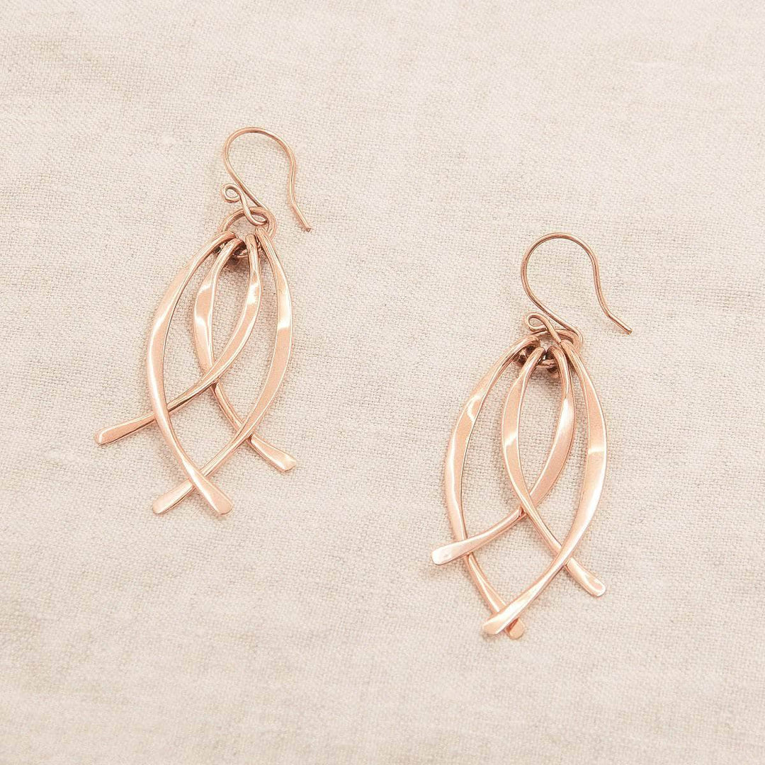 Copper Wire Wrap Earrings - Limited Edition