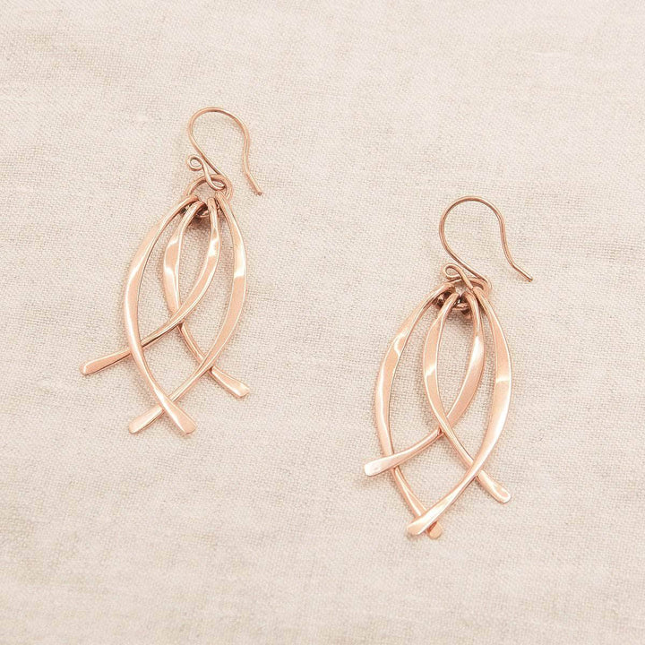 Copper Wire Wrap Earrings - Limited Edition