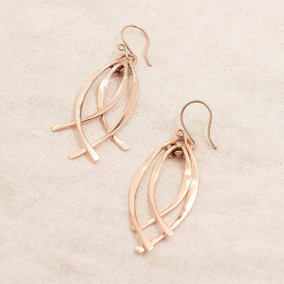 Copper Wire Wrap Earrings - Limited Edition