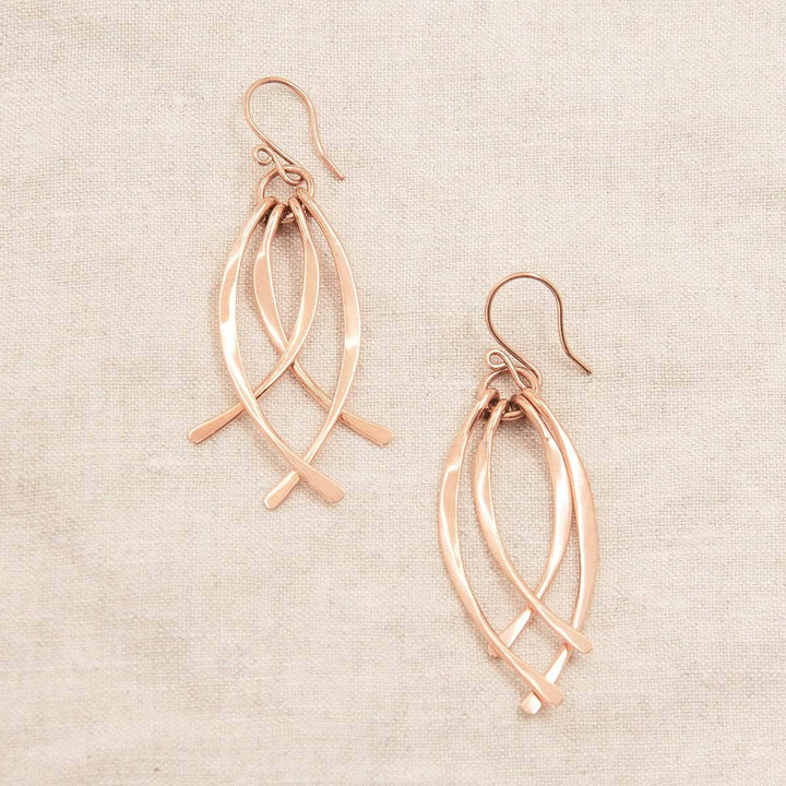 Copper Wire Wrap Earrings - Limited Edition