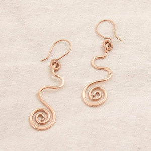 Copper Wire Wrap Earrings - Limited Edition