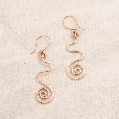 Copper Wire Wrap Earrings - Limited Edition