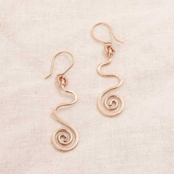 Copper Wire Wrap Earrings - Limited Edition