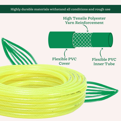 Super Braided Green Water Hose PVC Pipe