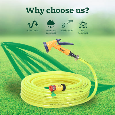 Super Braided Green Water Hose PVC Pipe
