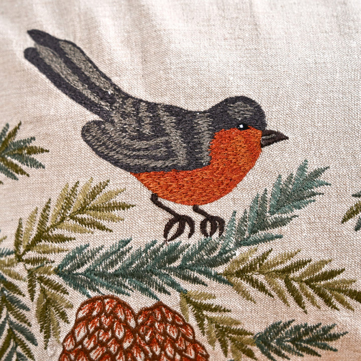 Swallows Perched On Pine Branches Cushion Cover 50x30cm