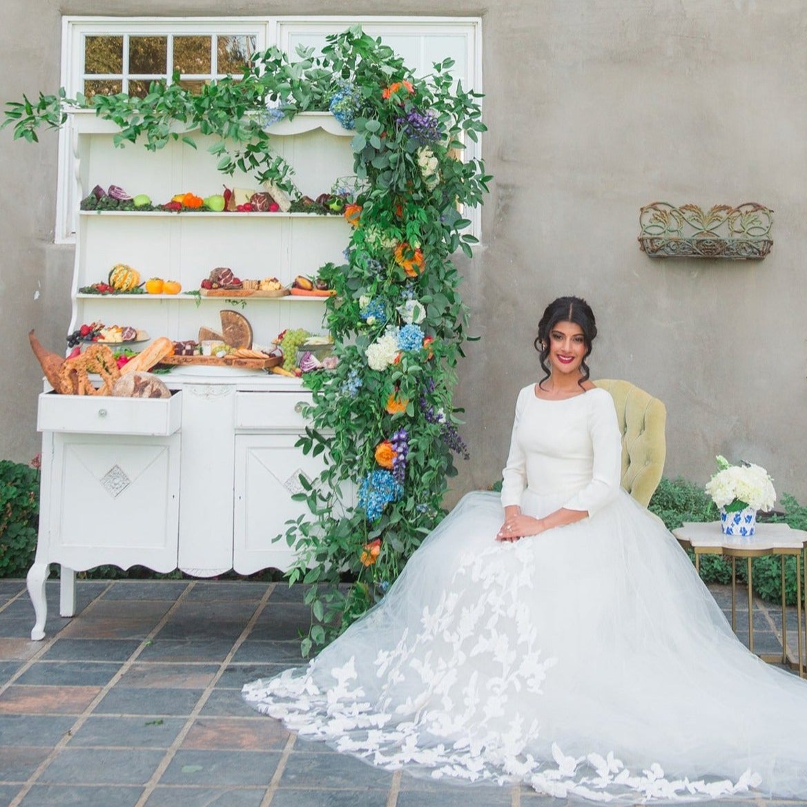 Fairytale Orange and Blue Sacramento Styled Shoot
