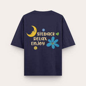 SITBACK RELAX AND ENJOY TSHIRT - Moondust