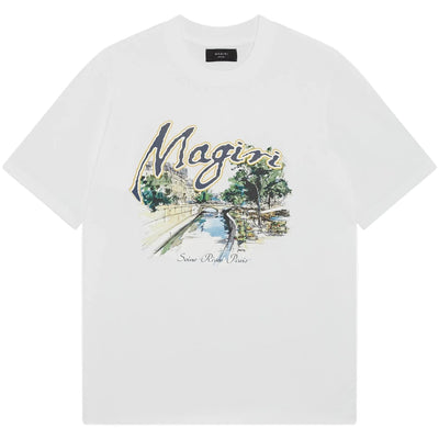 MAGIRI Seine River Printed White T-Shirt