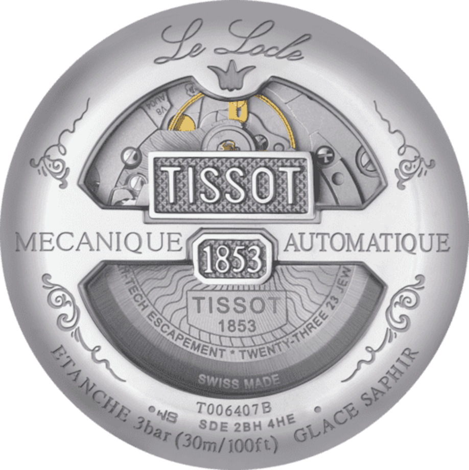 Tissot T-Classic Black Dial Men 39.3mm