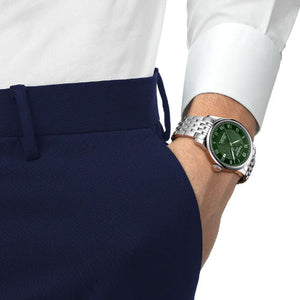 Tissot T-Classic Le Locle Powermatic 80 Green Dial Men 39.3mm T0064071109300