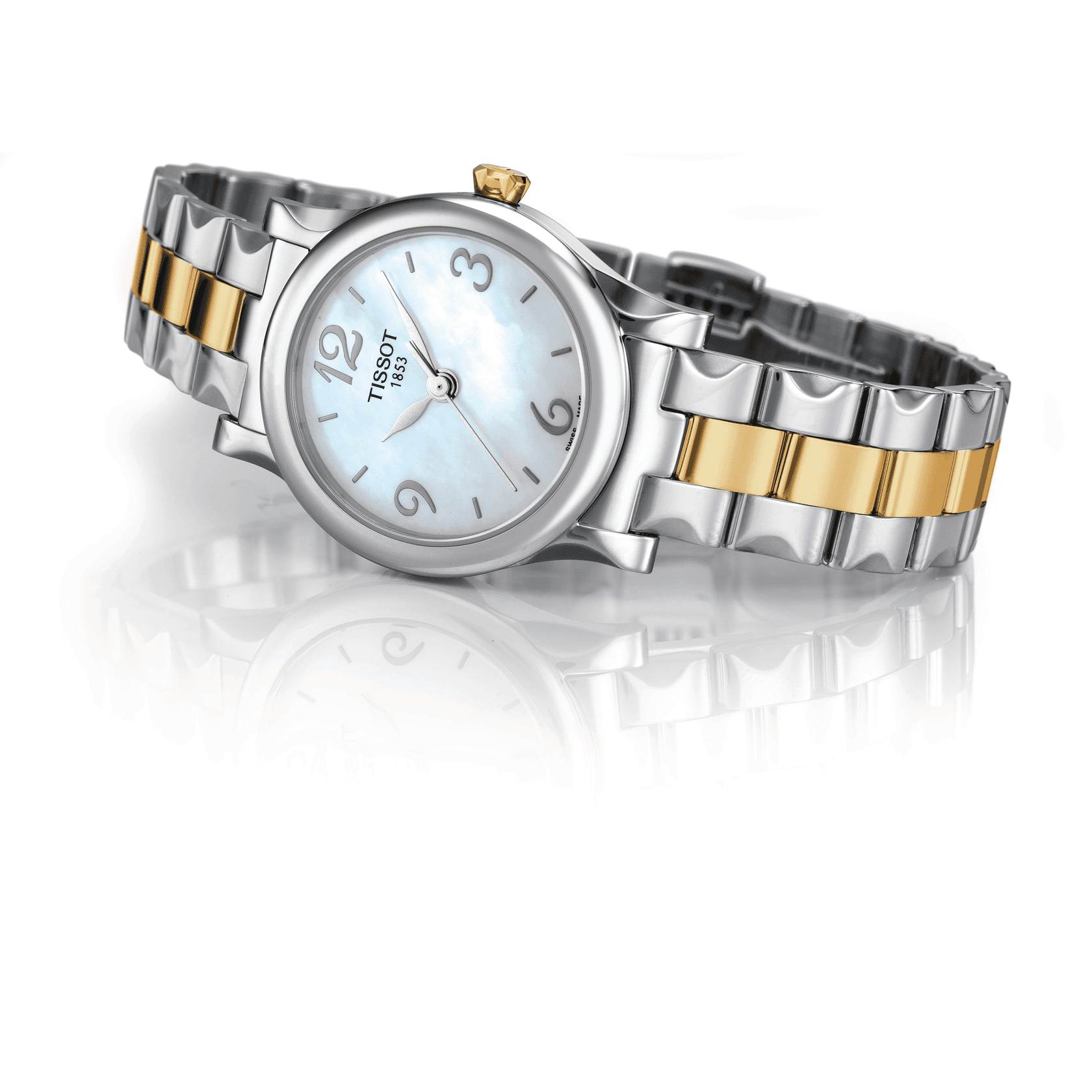 Tissot T-Classic White Mother-Of-Pearl Dial Women 28mm