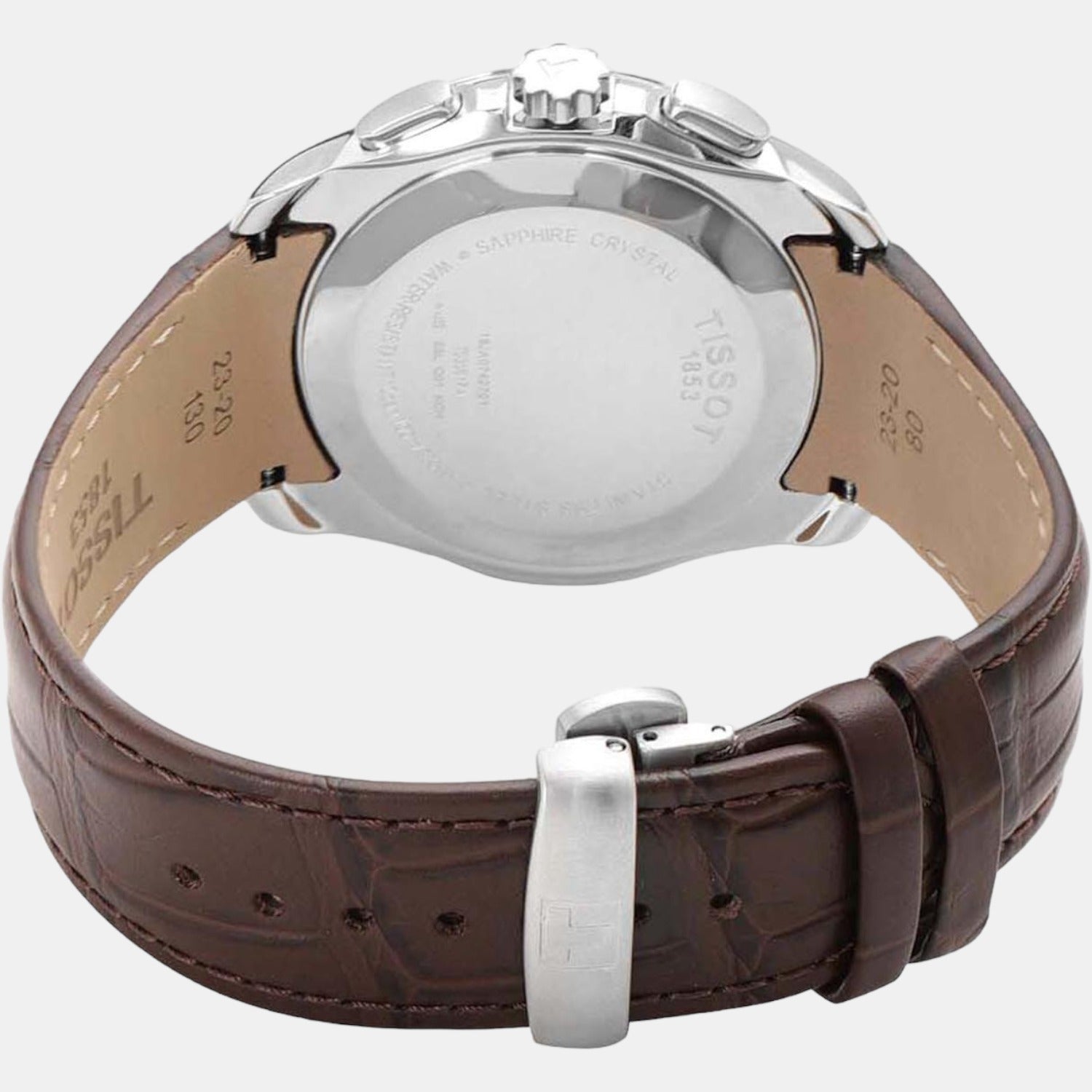 Couturier Men Quartz Silver Dial Chronograph Leather Watch T0356171603100