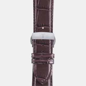 Couturier Men Quartz Silver Dial Chronograph Leather Watch T0356171603100