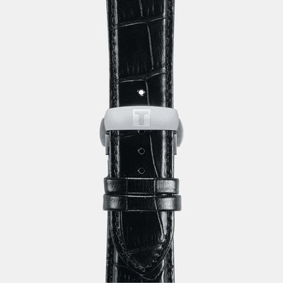 Couturier Men Quartz Black Dial Chronograph Leather Watch T0356171605100