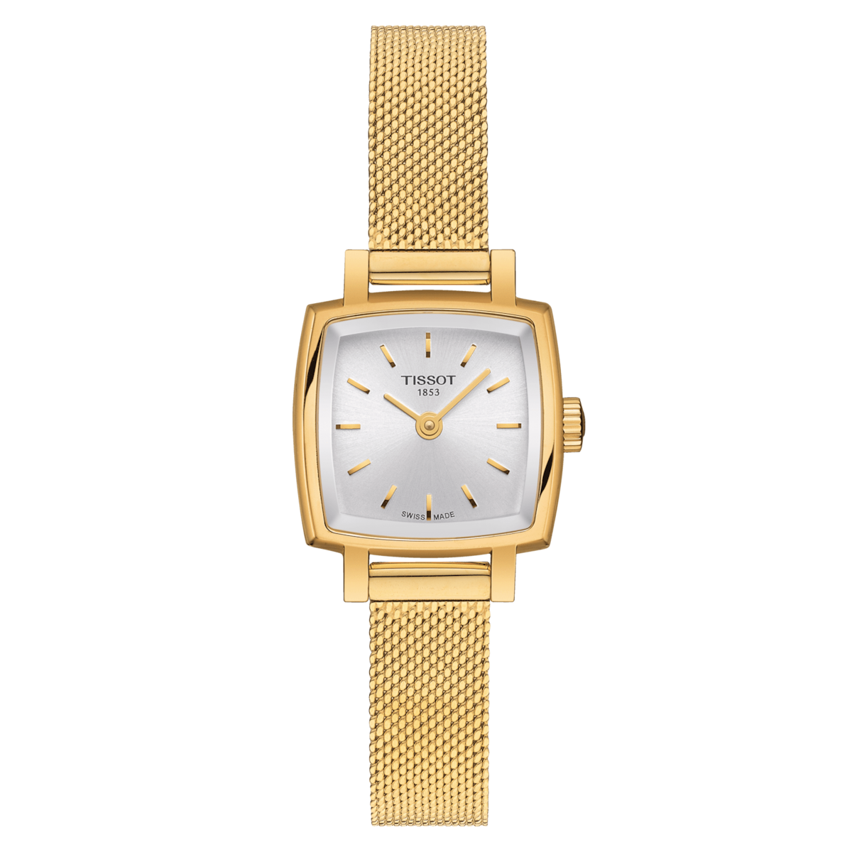 Tissot T-Lady Lovely Square Silver Dial Women 20mm