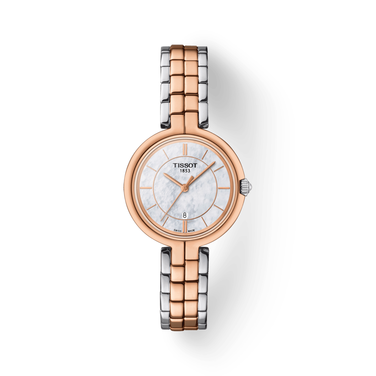 Tissot T-Lady White Mother-Of-Pearl Dial Women 30mm