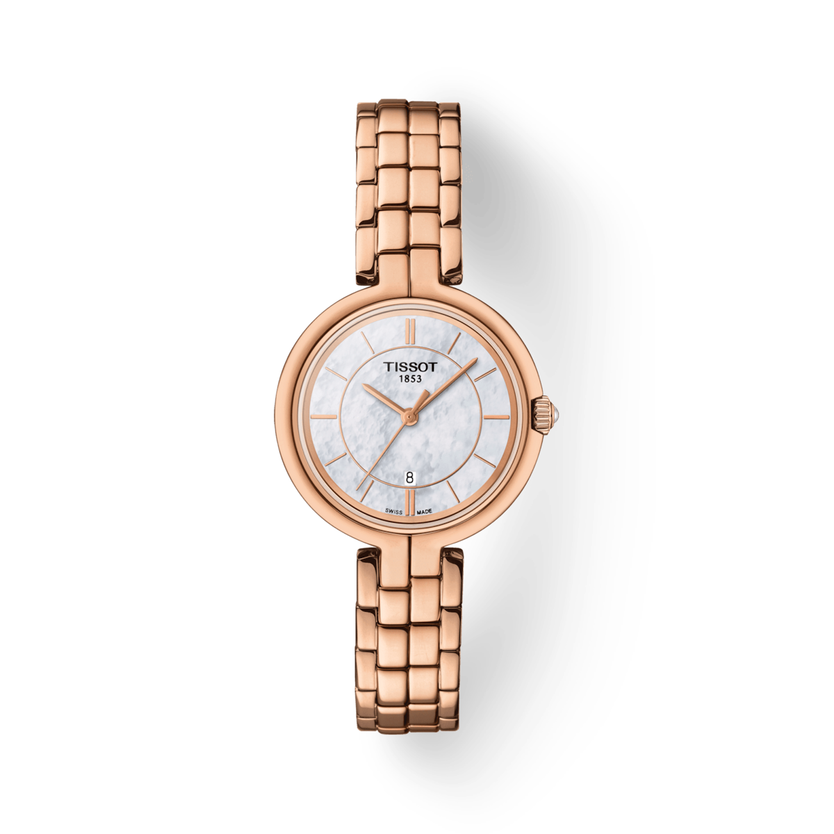 Tissot T-Lady White Mother-Of-Pearl Dial Women 30mm