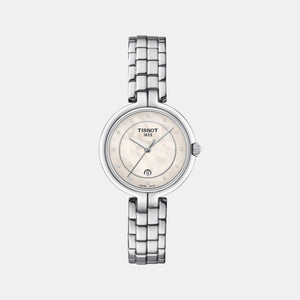 Flamingo Women Quartz White Mother Of Pearl Analog Stainless Steel Watch T0942101111601