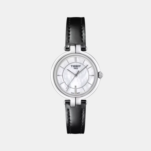 Flamingo Women Quartz White Mother Of Pearl Dial Analog Leather Watch T0942101611100