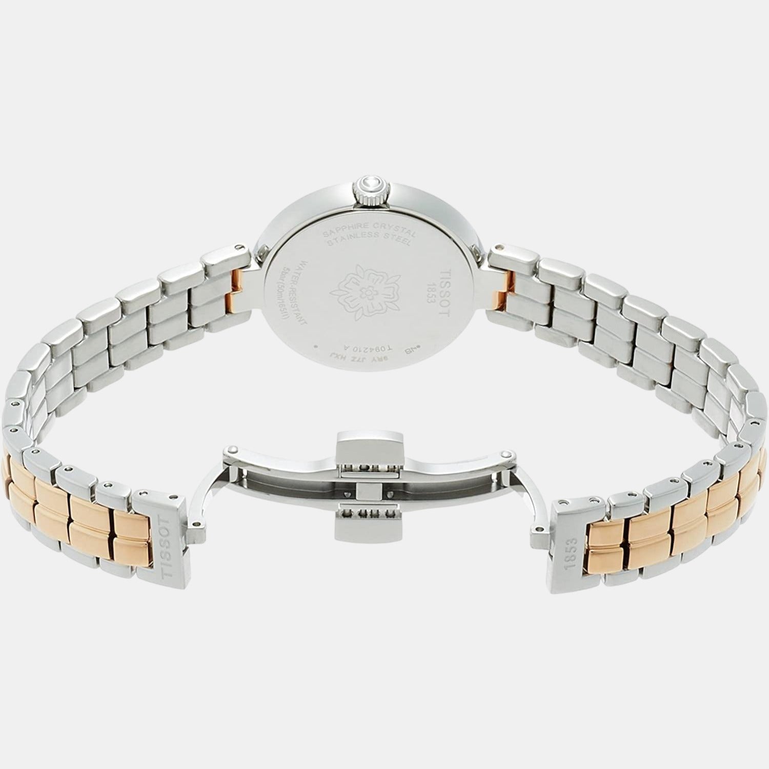 Flamingo Women Quartz White Dial Analog Stainless Steel Watch T0942102211100