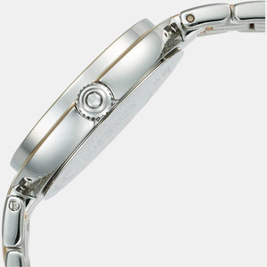 Flamingo Women Quartz White Dial Analog Stainless Steel Watch T0942102211100