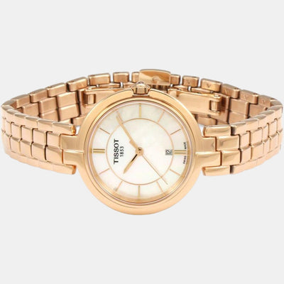 Flamingo Women Quartz Mother Of Pearl Dial Analog Stainless Steel Watch T0942103311101