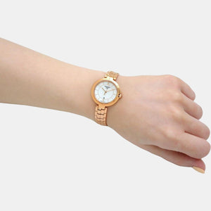 Flamingo Women Quartz Mother Of Pearl Dial Analog Stainless Steel Watch T0942103311101