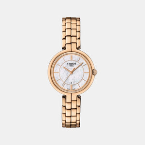 Flamingo Women Quartz Mother Of Pearl Dial Analog Stainless Steel Watch T0942103311101
