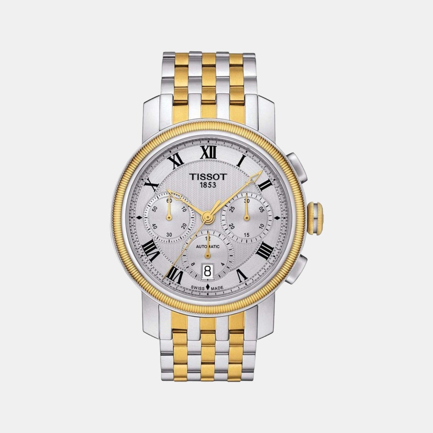 Bridgeport Men Stainless Steel Chronograph Watch T0974272203300